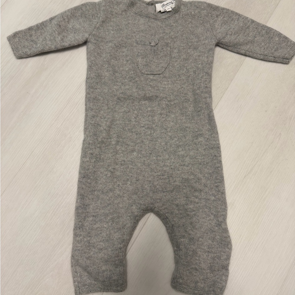 Bonpoint Cashmere Jumpsuit Grey